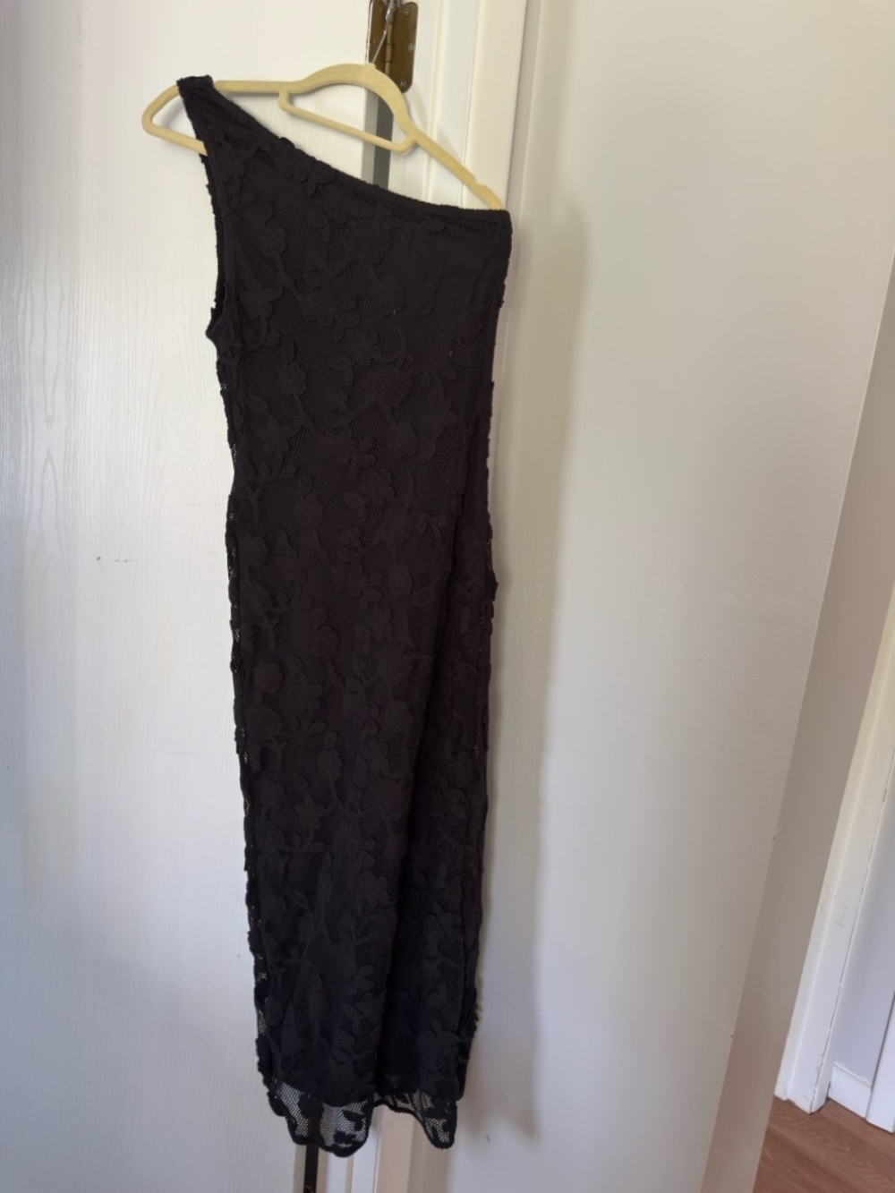 Agua Bendita Balm one-shoulder floral lace midi dress - Picture 5 of 8